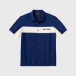 H-D Essential Color Blocked Mechanics Shirt blue