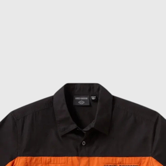 H-D Essential Color Blocked Mechanics Shirt
