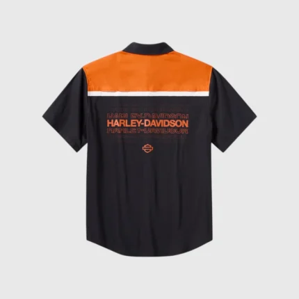 H-D TECH COOLMAX Color Blocked Shirt black