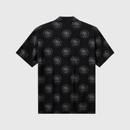 H-D Willie G Skull Aloha Shirt