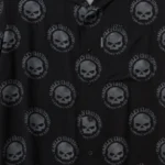 H-D Willie G Skull Aloha Shirt black