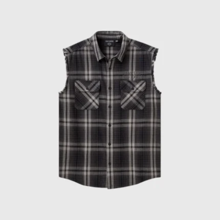 H-D Willie G Skull Aloha Sleaeveless Shirt black
