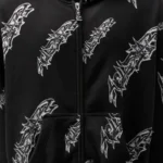 Hellstar Graffiti-Print Zip-Up Hoodie