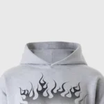 Hellstar Gradient Flame Grey Hoodie