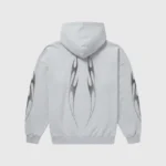 Hellstar Gradient Flame Hoodie Grey Back