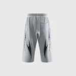 Hellstar Wing 3/4 Shorts Grey Backview
