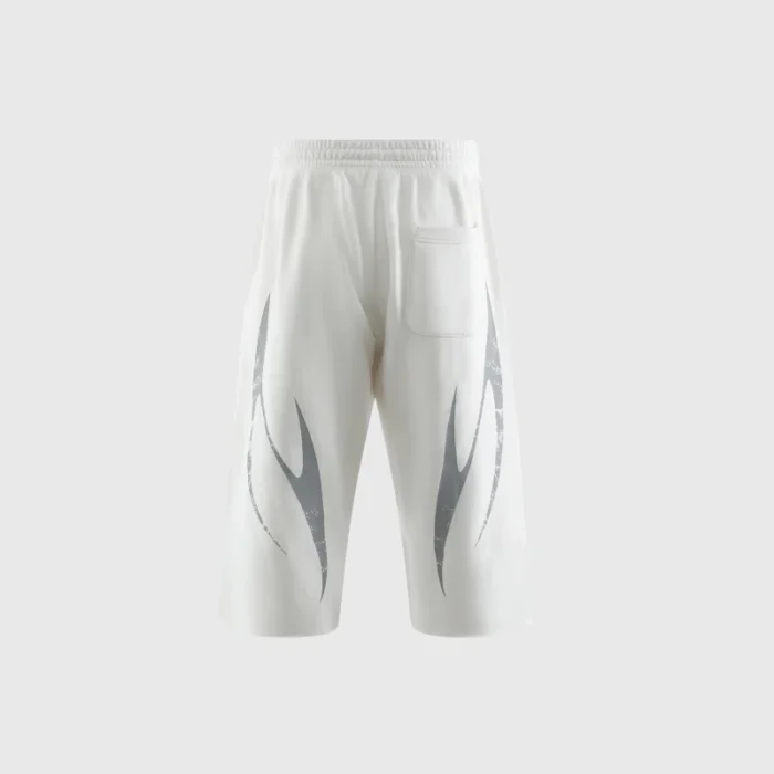 Hellstar Wing 3/4 Shorts White Backview