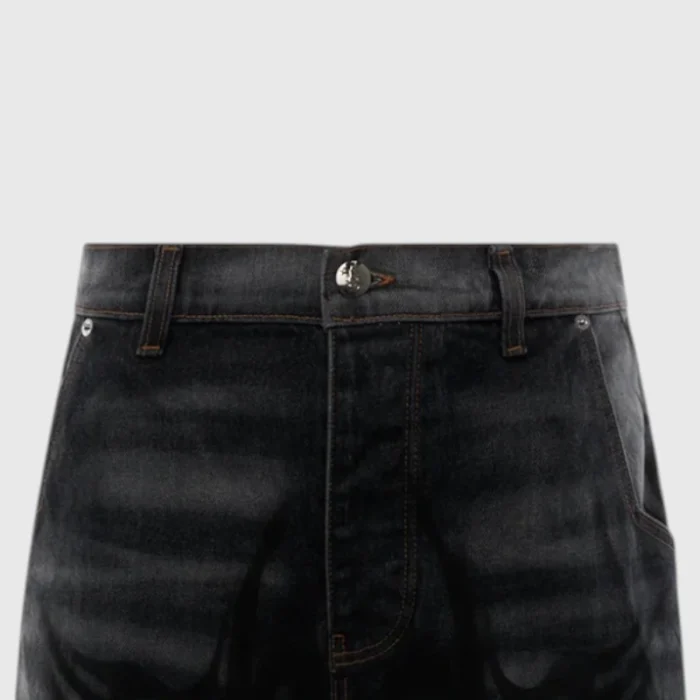 Hellstar Graffiti Denim Jeans Closeup