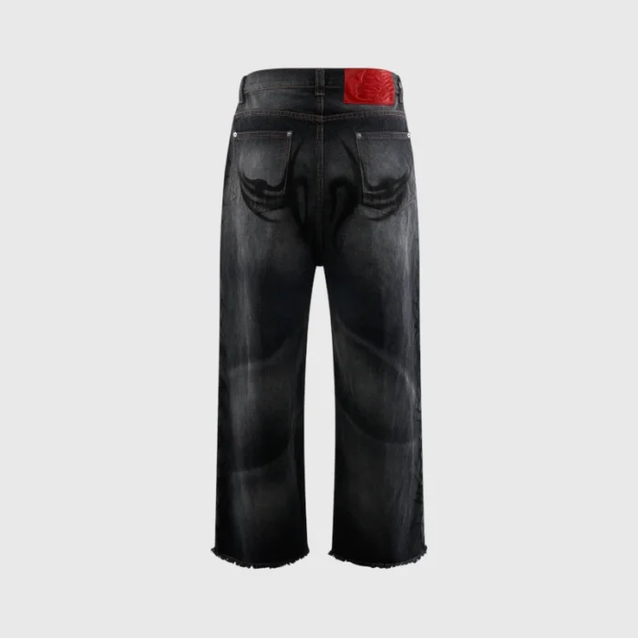 Hellstar Graffiti Denim Jeans Backview