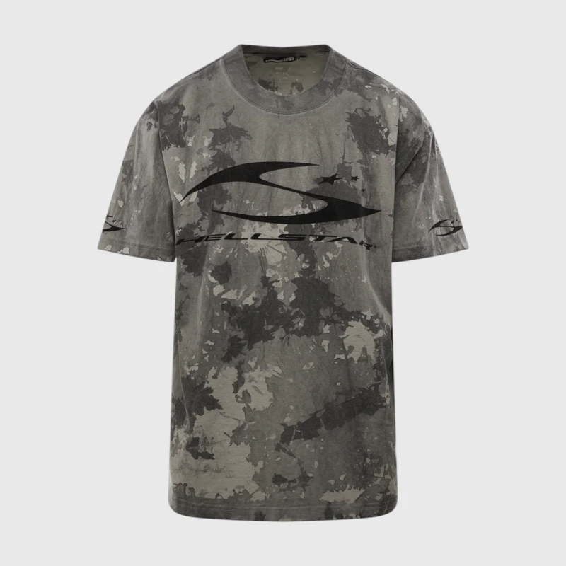 Hellstar H Cursive Logo Grey T-Shirt
