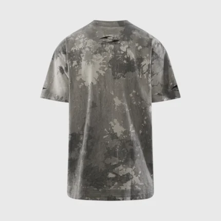 Hellstar H Cursive Logo T-Shirt Grey