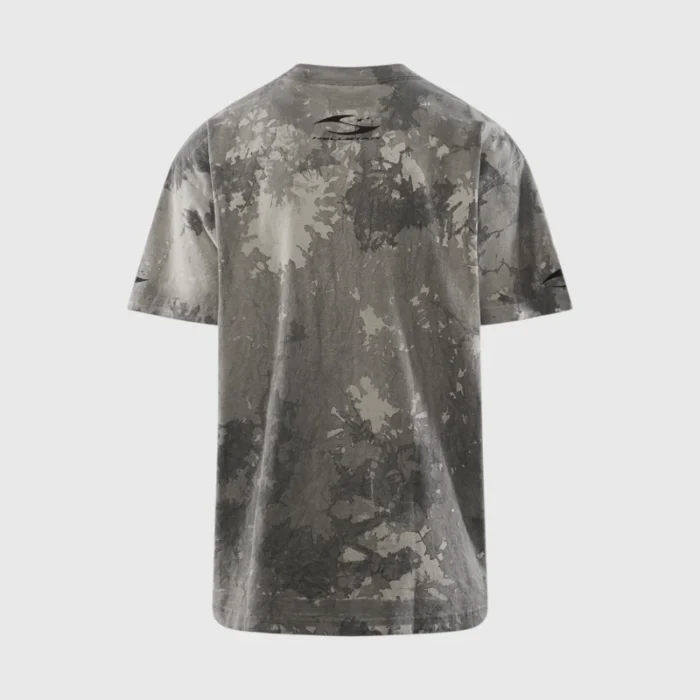 Hellstar H Cursive Logo T-Shirt Grey
