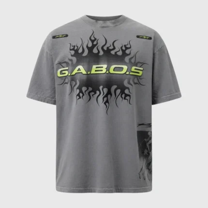 HellStar Graphic G.A.B.O.S T-Shirt Grey