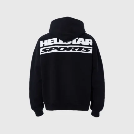 Hellstar Sports Logo Black Hoodie Back