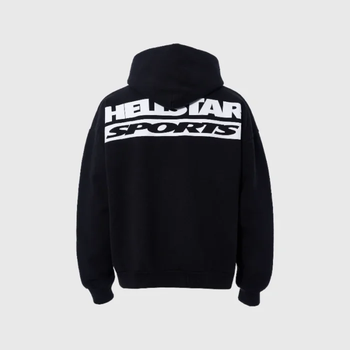 Hellstar Sports Logo Black Hoodie Back