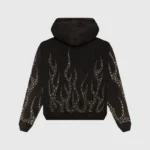 Hellstar Studded Flame Zip-Up Hoodie Back