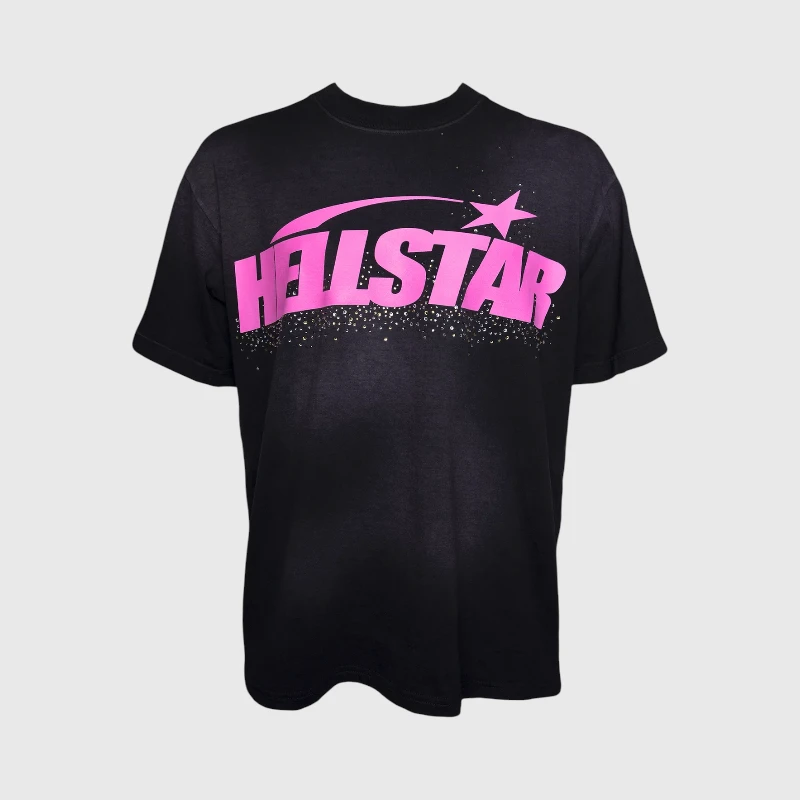Hellstar Classic Rhinestone Logo T-Shirt black
