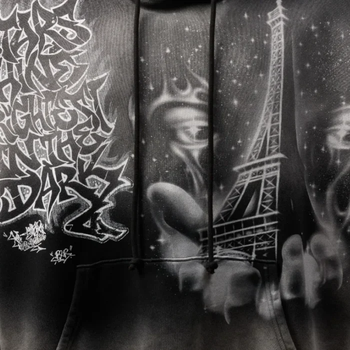 Hellstar I Heart Paris Black Hoodie
