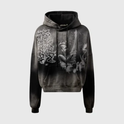 Hellstar I Heart Paris Hoodie Front