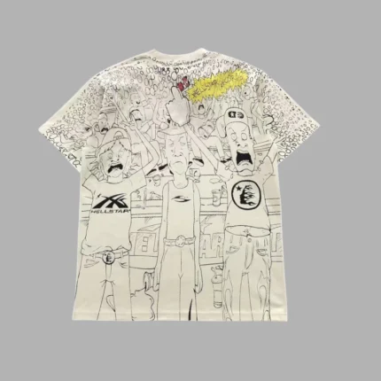 Hellstar Beevus & Butthead T-Shirt cream