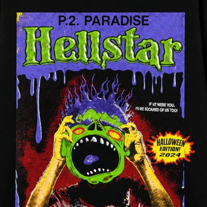 Hellstar Horror Book long Sleeve Sweater