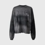 Hellstar Burned Tribal Oversize Sweater Grey