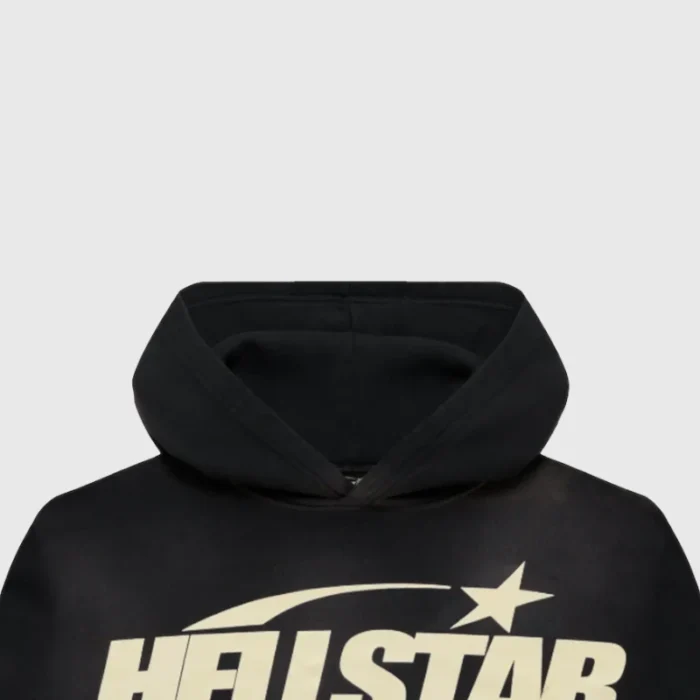 Hellstar Smoke Black Uniform Hoodie Closeup