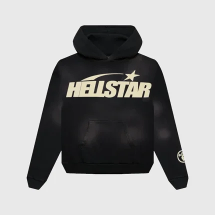 Hellstar Smoke Black Uniform Hoodie Front