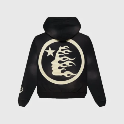 Hellstar Smoke Black Uniform Hoodie Back