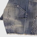 Hellstar Flame Studded Denim Shorts - Image 8