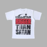 Hellstar bigger than satan White T-Shirt - Image 2