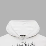 Hellstar Records Glitter Zip Up White Hoodie - Image 4