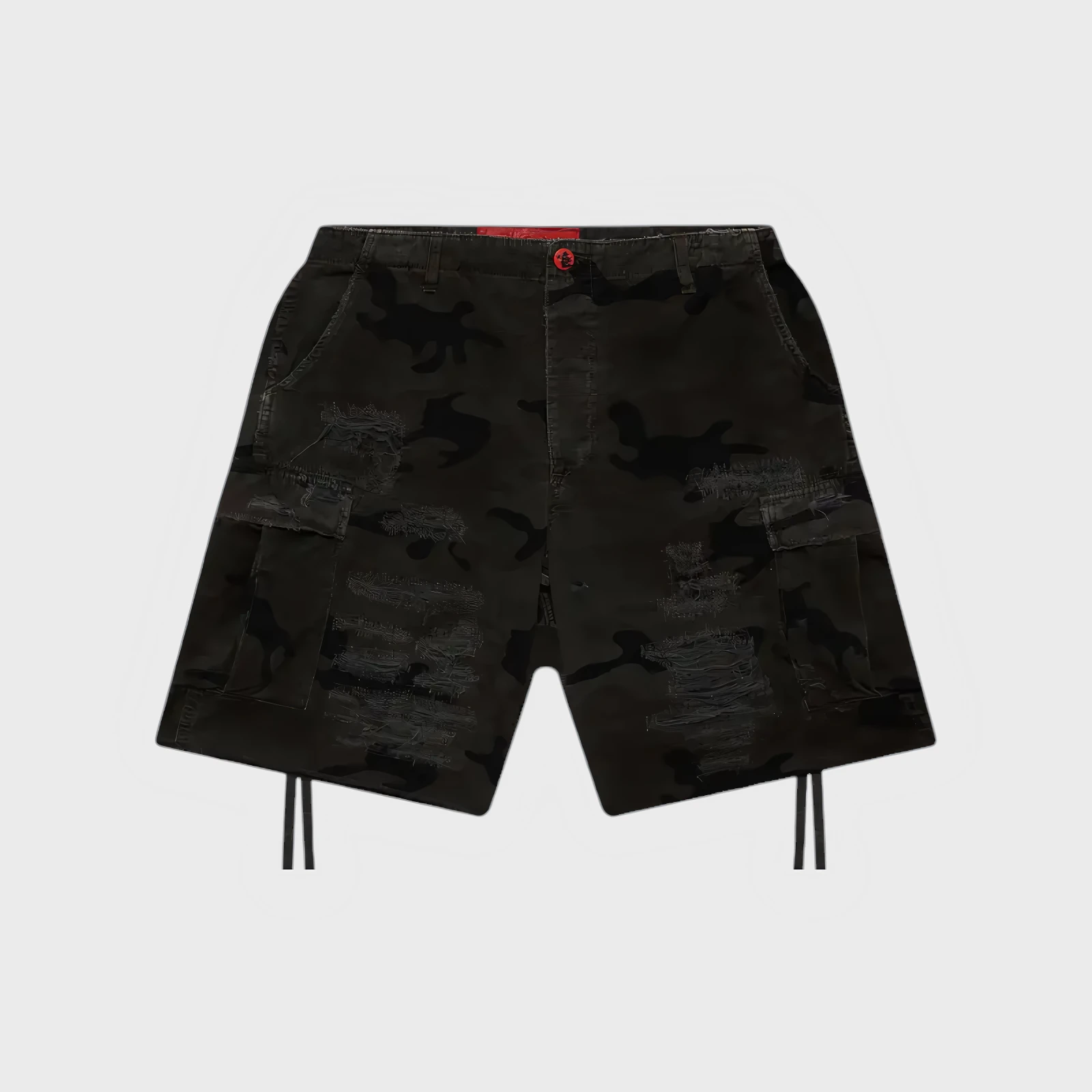 1560082_01.jpg-3.webp Hellstar Distressed Cargo Shorts - Image 1