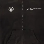 Hellstar Logo Zip-Up Black Hoodie - Image 4