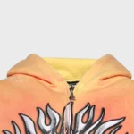 Hellstar Sun Zip-Up Orange Hoodie - Image 4