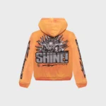 Hellstar Sun Zip-Up Orange Hoodie - Image 2