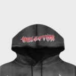 Hellstar Stars Shine Graffiti Black Hoodie - Image 3