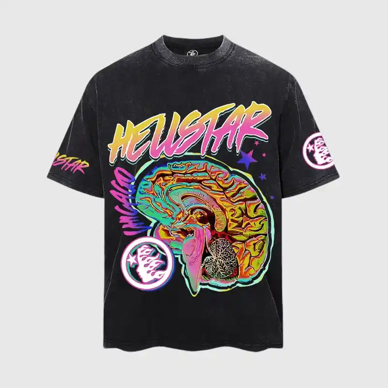 1ae775d4-Photoroom.webp Hellstar Fun Color Brain Graphic Print Cotton T-Shirt - Image 1