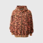 Hellstar Sunfaded Cheetah Zip-Up Hoodie