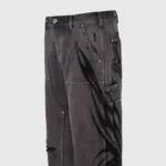 Hellstar Black Denim Ripped Pants - Image 4