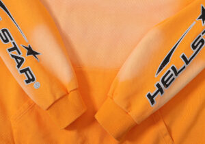 Hellstar Fire Orange Dye Hoodie - Image 8