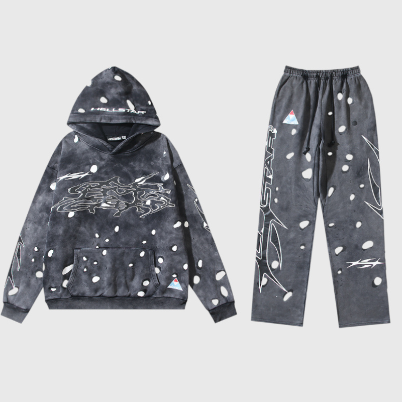 3.png Hellstar Records Black Tracksuit - Image 1