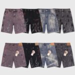 Hellstar Flame Studded Denim Shorts - Image 9