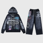 Hellstar Black Graphic Print Tracksuit