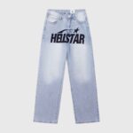 Hellstar Print Logo Loose Jeans