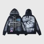 Hellstar Black Graphic Print Tracksuit - Image 4