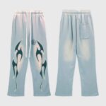 Hellstar Studios Flame Grey Sweatpants - Image 3