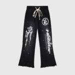 Hellstar Studios Racer Flare Sweatpants Black