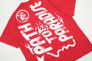 Hellstar Studios Jesus Emblem T-Shirt Red - Image 4