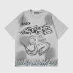 Hellstar Wash Stain Printing T-shirt